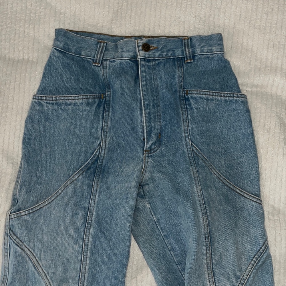 high rise jeans